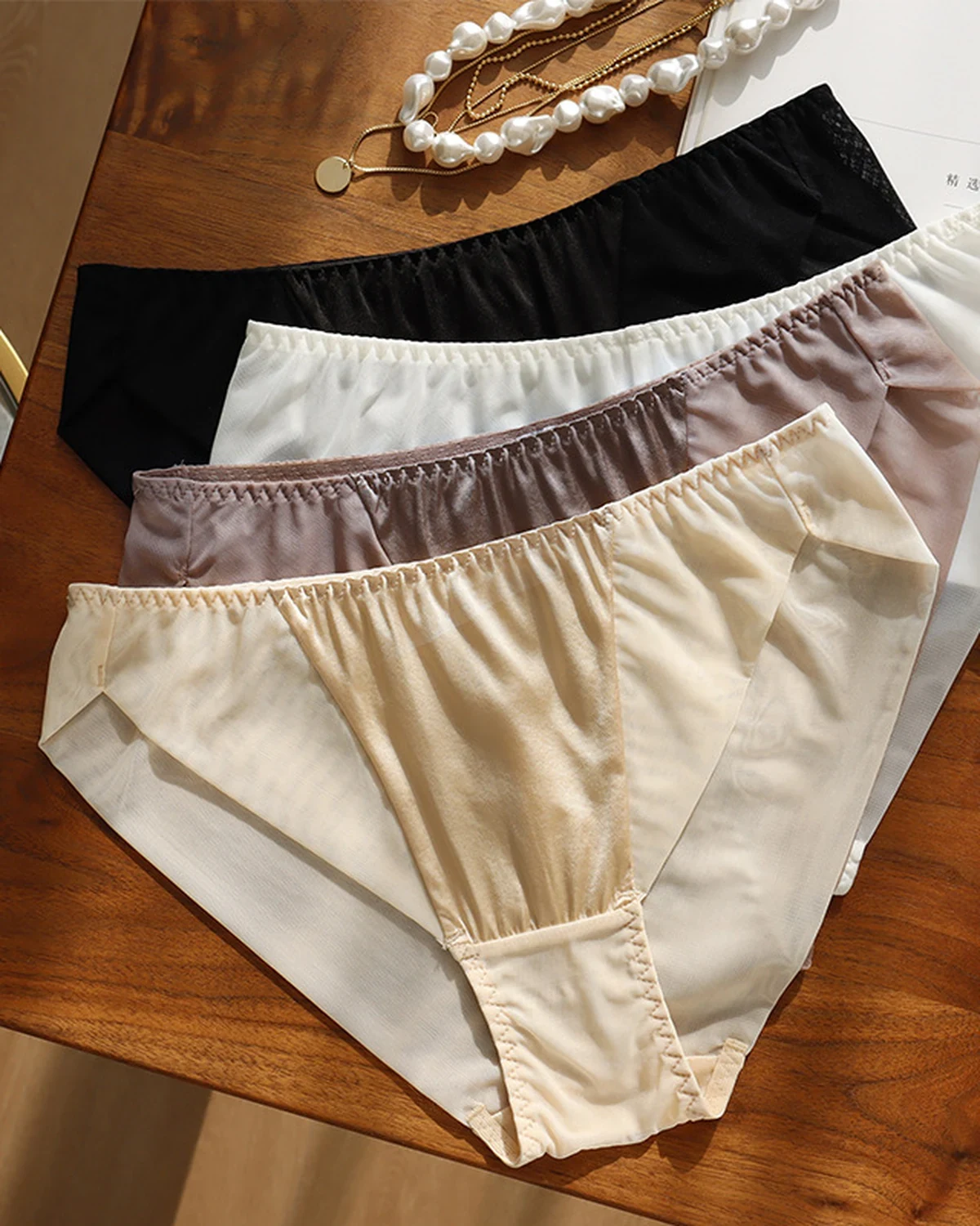 Luxurious Elegant Classic Mesh Mulberry Silk and Silk Blend women's, styled view