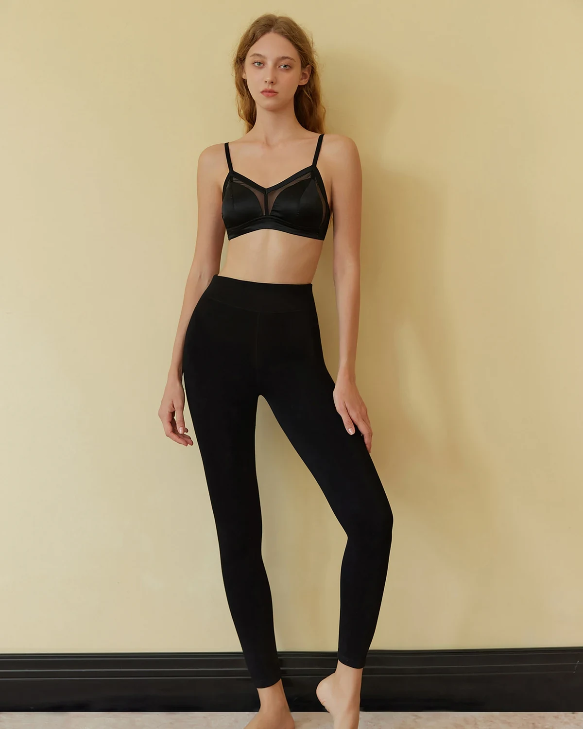 Autumn and Winter 300D High-Waist silky-soft Skin-Moisturizing Leggings, styled view