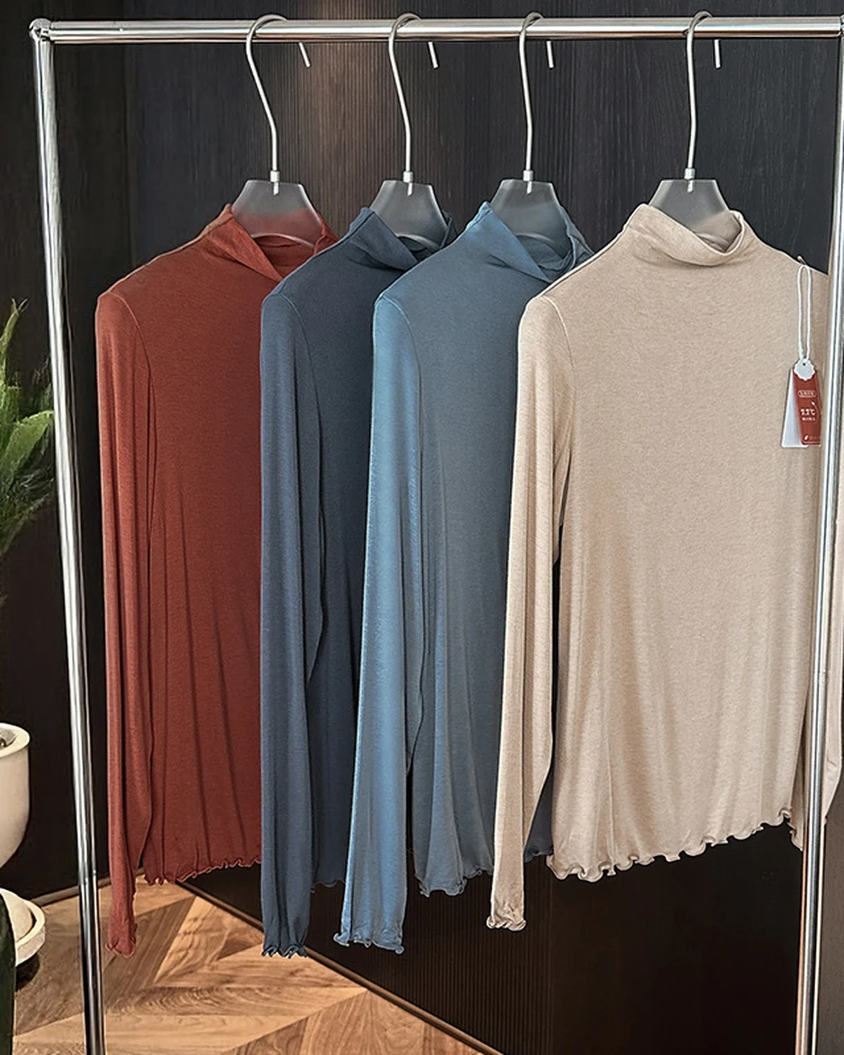 Autumn Winter silky-soft Skin-Friendly Wool Base Layer Top, Versatile, styled view