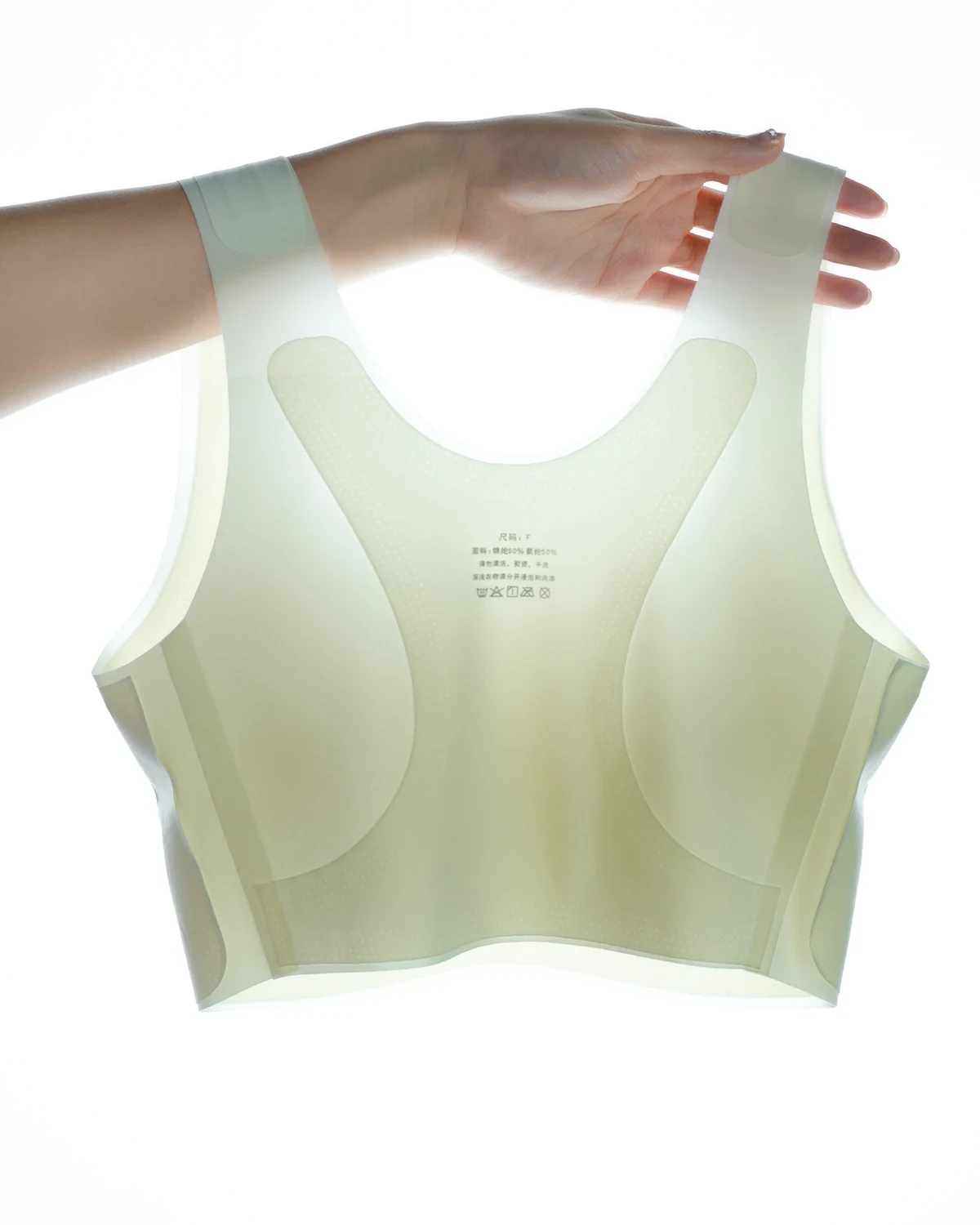 One-Size Lightweight Bare-Feel Seamless One-Piece Bandeau Bra, Lift, styled view