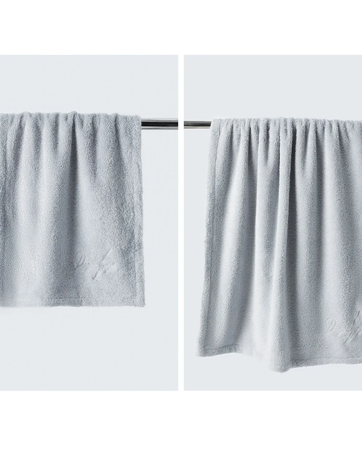 Towel and Bath Towel Two-Piece Set, Household Cotton Skin-Friendly Terry, styled view