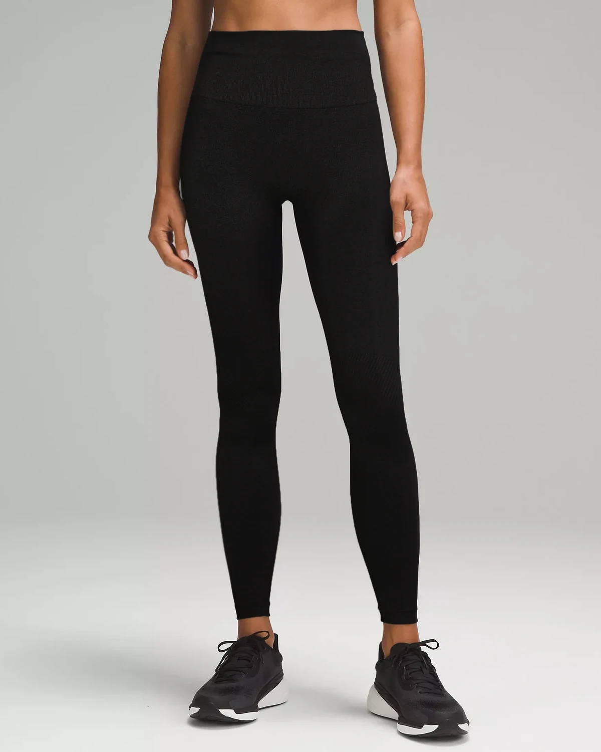 Twill sports high-waist tummy-control fitness pants , shapewear, styled view